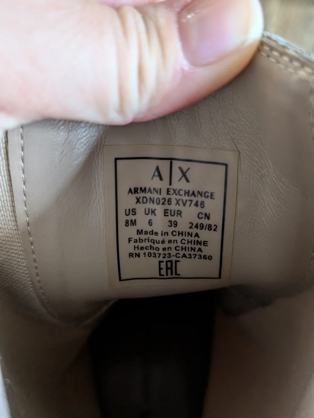 ARMANI EXCHANGE Platform Mid-Calf Chelsea Boots 8.5
